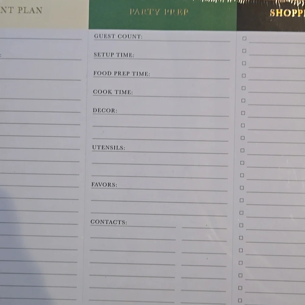 Kate Spade Target Party Planning Notepad - Picture 3 of 5